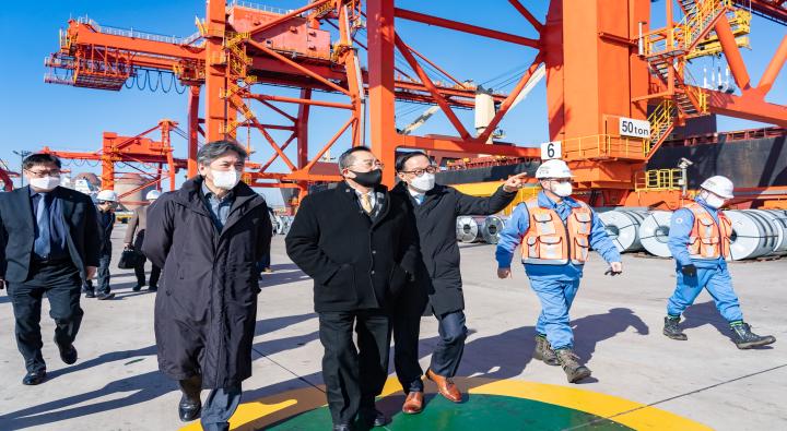 Chairman Koo visits Pohang to check the progress of maritime shipping support